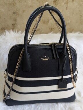 Kate Spade Cameron Street Stripe Mega Margot Handbag & Crossbody NWOT